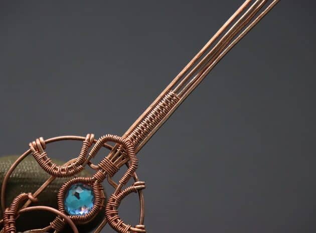 Wire-Wrapping Beautiful Hexagonal Crystal Point Pendant Tutorial 166