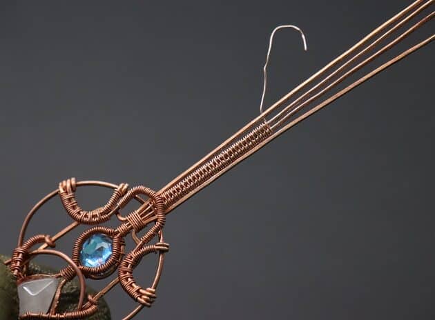 Wire-Wrapping Beautiful Hexagonal Crystal Point Pendant Tutorial 167