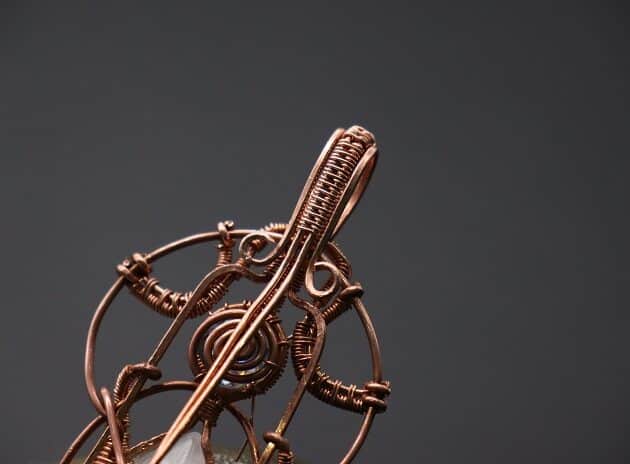 Wire-Wrapping Beautiful Hexagonal Crystal Point Pendant Tutorial 177