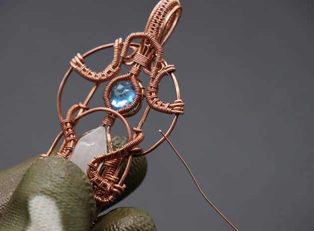 Wire-Wrapping Beautiful Hexagonal Crystal Point Pendant Tutorial 183