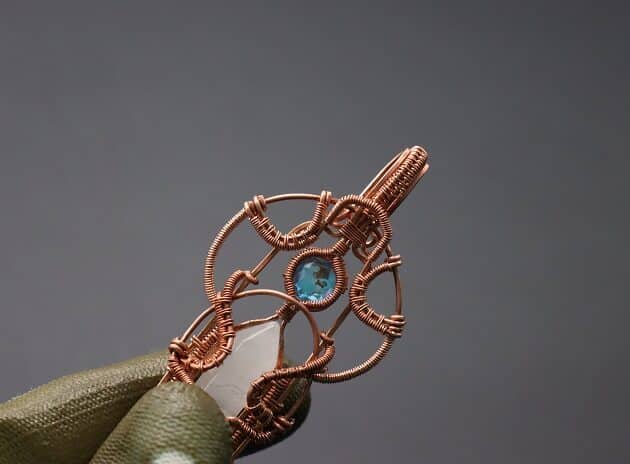Wire-Wrapping Beautiful Hexagonal Crystal Point Pendant Tutorial 185