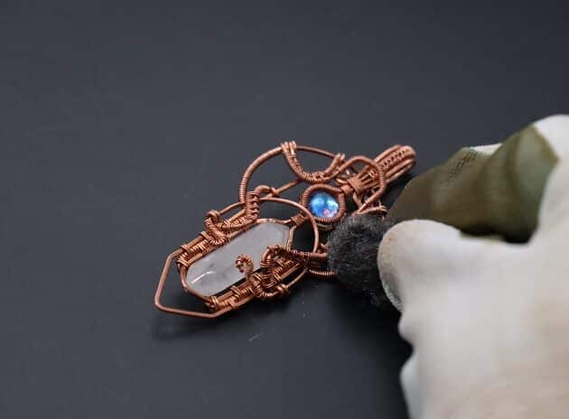 Wire-Wrapping Beautiful Hexagonal Crystal Point Pendant Tutorial 187
