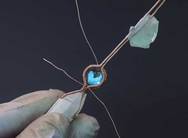 Wire-Wrapping Beautiful Hexagonal Crystal Point Pendant Tutorial 32