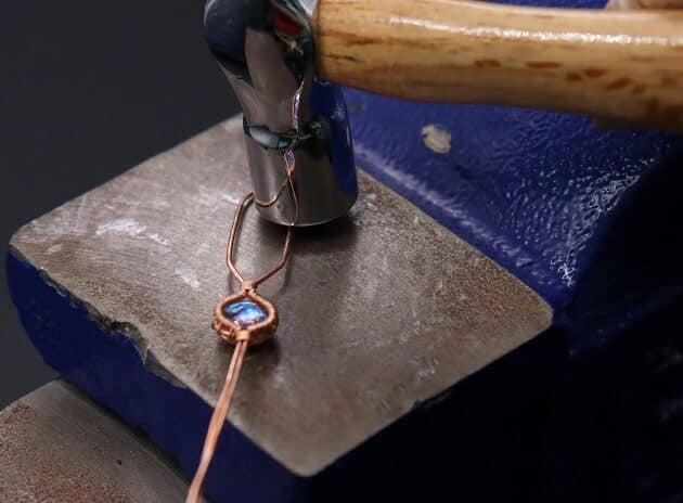 Wire-Wrapping Beautiful Hexagonal Crystal Point Pendant Tutorial 42