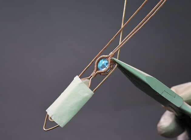 Wire-Wrapping Beautiful Hexagonal Crystal Point Pendant Tutorial 56