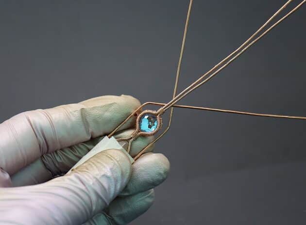 Wire-Wrapping Beautiful Hexagonal Crystal Point Pendant Tutorial 57