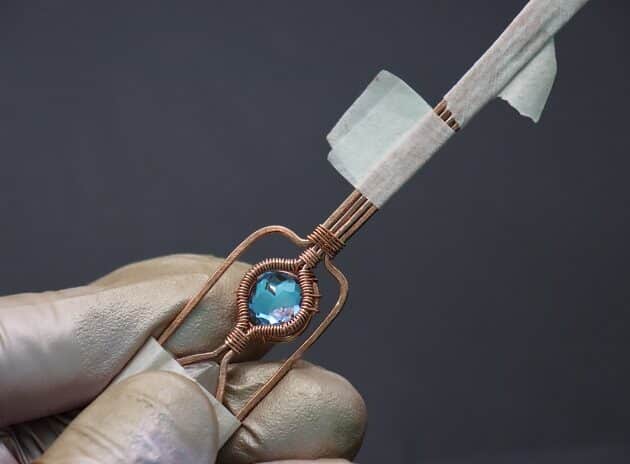 Wire-Wrapping Beautiful Hexagonal Crystal Point Pendant Tutorial 69