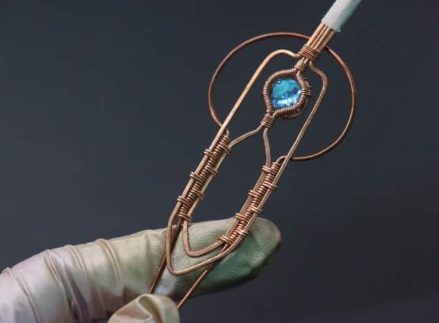 Wire-Wrapping Beautiful Hexagonal Crystal Point Pendant Tutorial 86