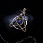 Wire Wrapping Abstract Geometric Round Gemstone Pendant Tutorial 0