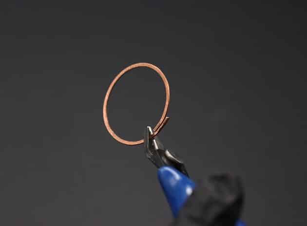 Wire Wrapping Abstract Geometric Round Gemstone Pendant Tutorial 10