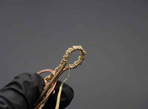 Wire Wrapping Abstract Geometric Round Gemstone Pendant Tutorial 71