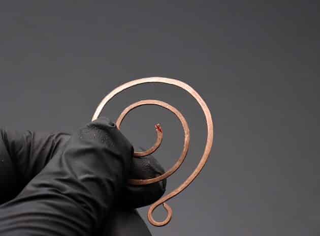 Wire-Wrapping Elegant Gold Copper Nautilus Bead Pendant Tutorial 15