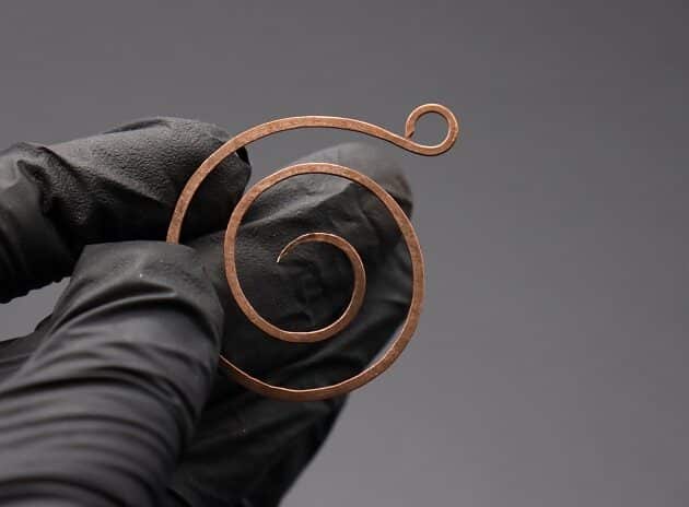 Wire-Wrapping Elegant Gold Copper Nautilus Bead Pendant Tutorial 18