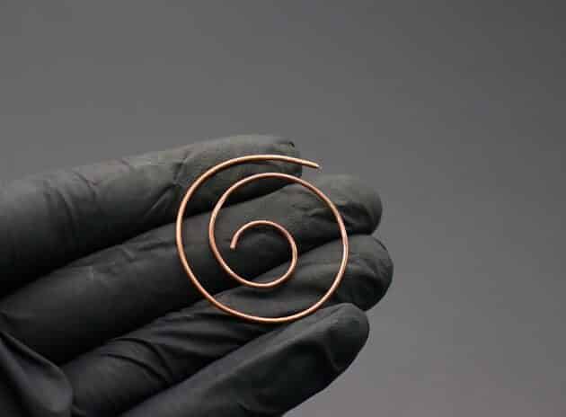 Wire-Wrapping Elegant Gold Copper Nautilus Bead Pendant Tutorial 9