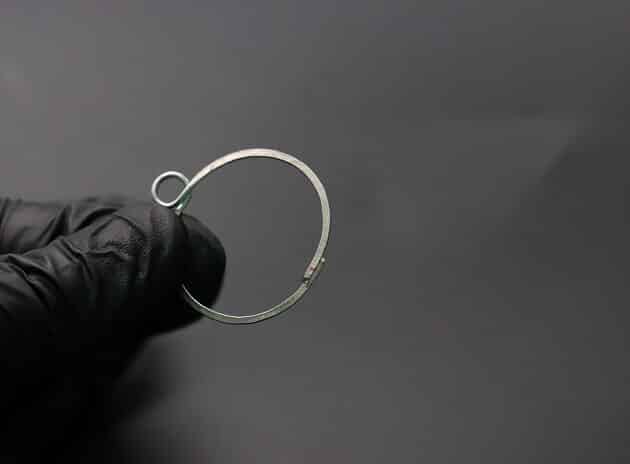 Wire-Wrapping Large Hammered Silver Circle Drop Earrings Tutorial 37