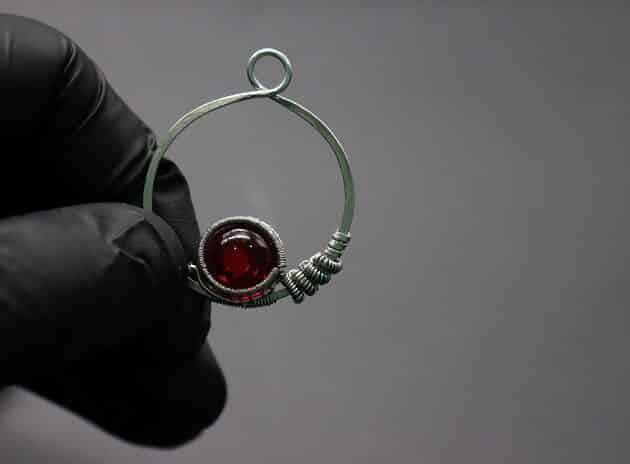 Wire-Wrapping Large Hammered Silver Circle Drop Earrings Tutorial 49