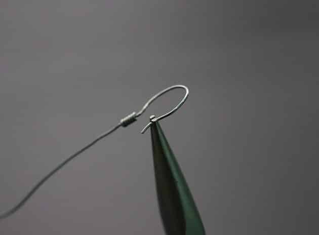 Wire-Wrapping Large Hammered Silver Circle Drop Earrings Tutorial 62