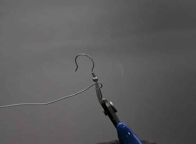 Wire-Wrapping Large Hammered Silver Circle Drop Earrings Tutorial 69
