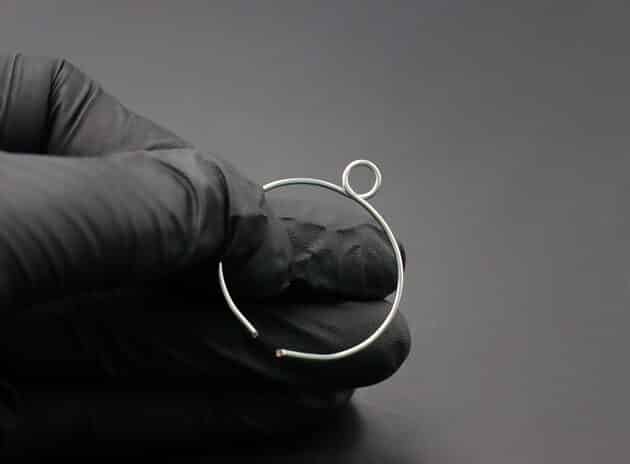 Wire-Wrapping Large Hammered Silver Circle Drop Earrings Tutorial 8