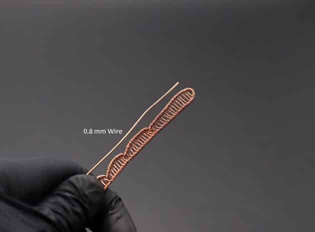 Wire-Wrapping Square Cabochon With Copper Flower Pendant Tutorial 12