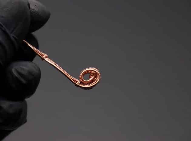 Wire-Wrapping Square Cabochon With Copper Flower Pendant Tutorial 19