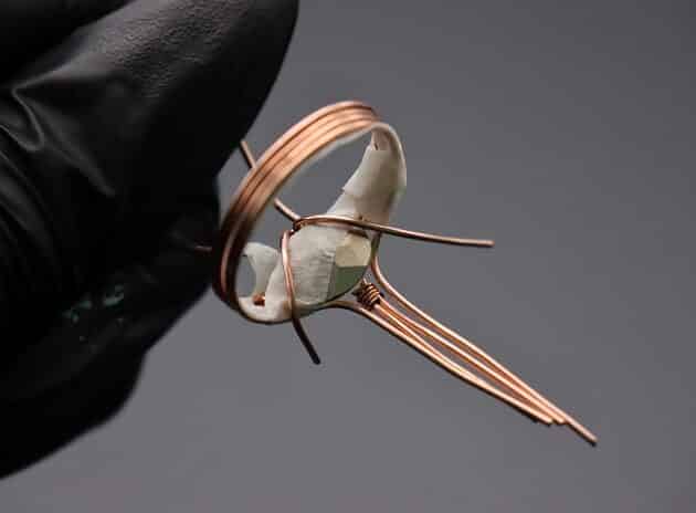 Wire-Wrapping Eugene Oval Diamond Woven Ring Band Tutorial 22