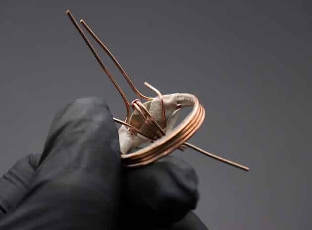 Wire-Wrapping Eugene Oval Diamond Woven Ring Band Tutorial 24