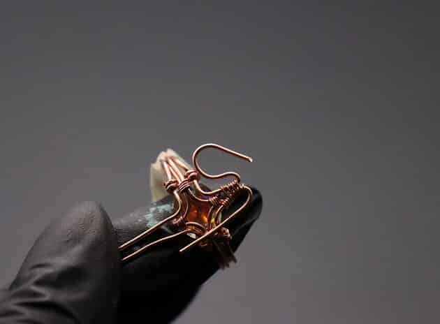 Wire-Wrapping Eugene Oval Diamond Woven Ring Band Tutorial 37