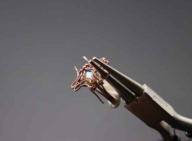 Wire-Wrapping Eugene Oval Diamond Woven Ring Band Tutorial 43