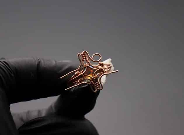 Wire-Wrapping Eugene Oval Diamond Woven Ring Band Tutorial 44