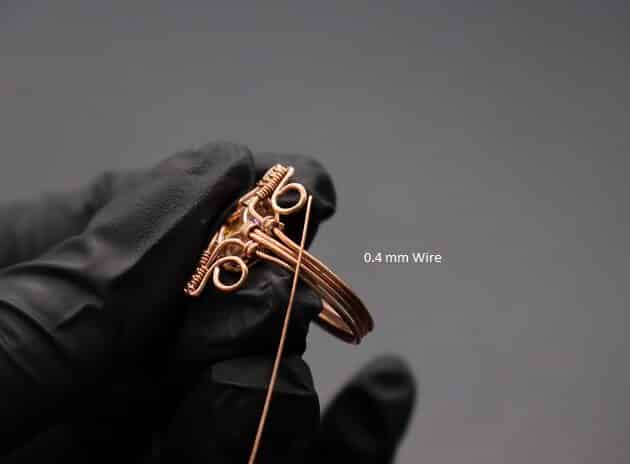 Wire-Wrapping Eugene Oval Diamond Woven Ring Band Tutorial 48
