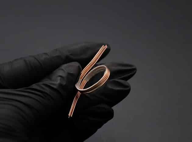 Wire-Wrapping Eugene Oval Diamond Woven Ring Band Tutorial 5