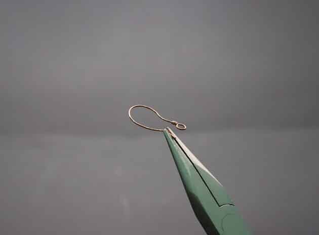 Wire-Wrapping Large Copper Wire Flower Drop Earrings Tutorial 29