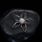 Wire-Wrapping Silver Star Flower With Beaded Seed Pendant Tutorial 0