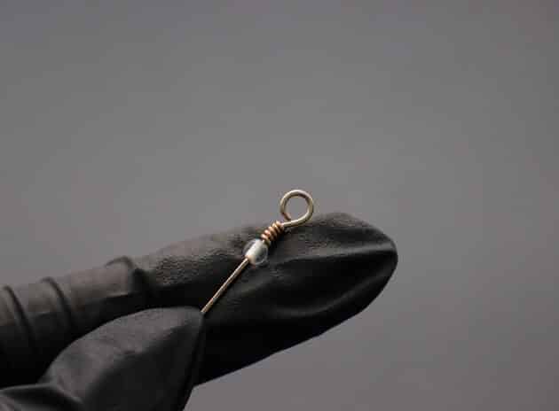 Wire-Wrapping Simple Copper Swirl Dangle Bead Earrings Tutorial 10