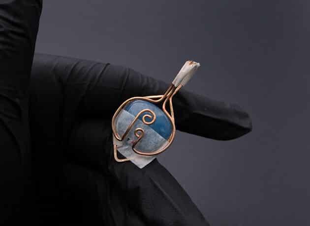 Wire-Wrapping Bejeweled Aqua Jade Pendant Tutorial 34