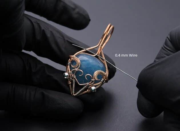 Wire-Wrapping Bejeweled Aqua Jade Pendant Tutorial 92