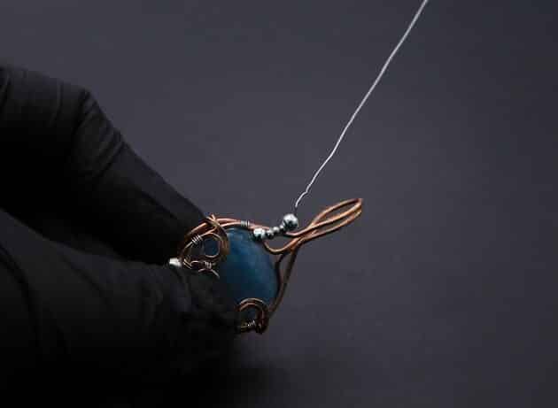 Wire-Wrapping Bejeweled Aqua Jade Pendant Tutorial 96