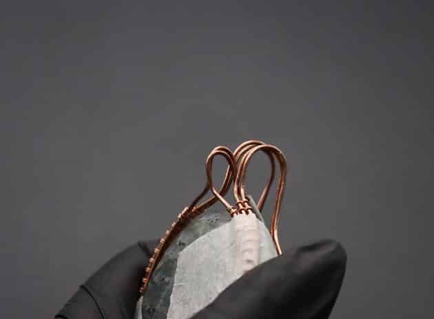 Wire-Wrapping Dreamy Oval Labradorite Copper Pendant Tutorial 58