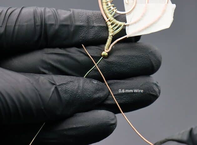 Wire-Wrapping Gold Woven Hammered Wire Cat Pendant Tutorial 48