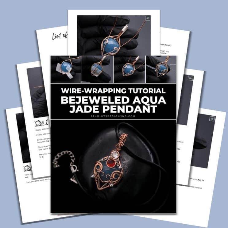 Bejeweled Aqua Jade Pendant Tutorial-Cover