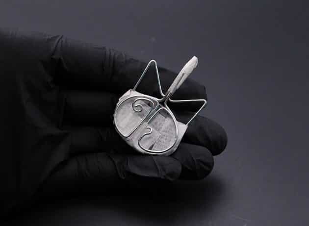 Wire-Wrapping Cute Tabby Cat Head Gemstone Silver Pendant Tutorial 25
