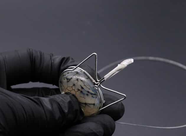 Wire-Wrapping Cute Tabby Cat Head Gemstone Silver Pendant Tutorial 29