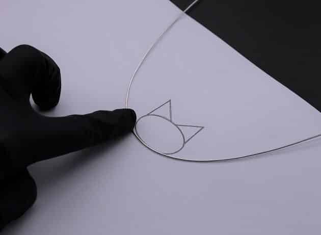 Wire-Wrapping Cute Tabby Cat Head Gemstone Silver Pendant Tutorial 4
