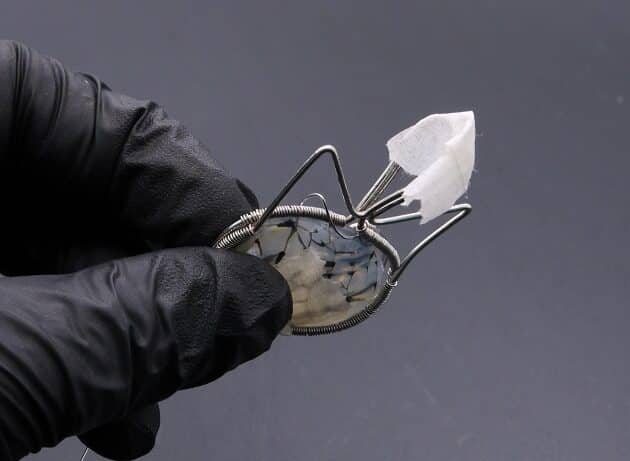 Wire-Wrapping Cute Tabby Cat Head Gemstone Silver Pendant Tutorial 41