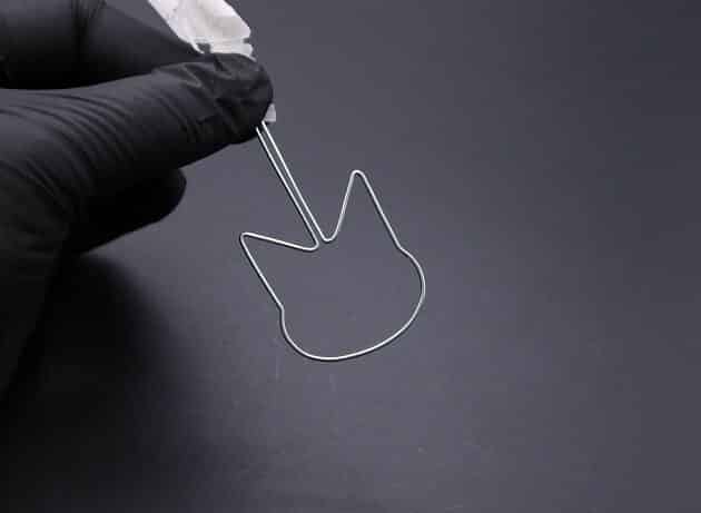 Wire-Wrapping Cute Tabby Cat Head Gemstone Silver Pendant Tutorial 6