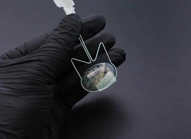 Wire-Wrapping Cute Tabby Cat Head Gemstone Silver Pendant Tutorial 8
