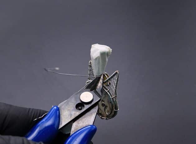 Wire-Wrapping Cute Tabby Cat Head Gemstone Silver Pendant Tutorial 95