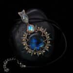 Wire-Wrapping Radiant Blue Fire Labradorite Sun Pendant Tutorial 0