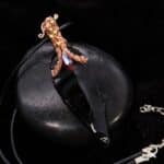 Wire-Wrapping Black Obsidian Arrowhead Woven Bail Pendant Tutorial 0